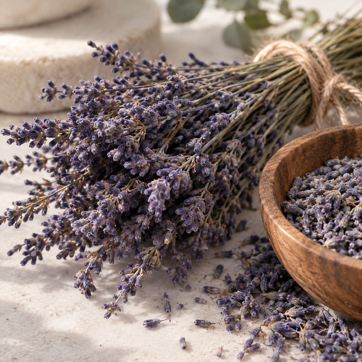 Lavender scented candle